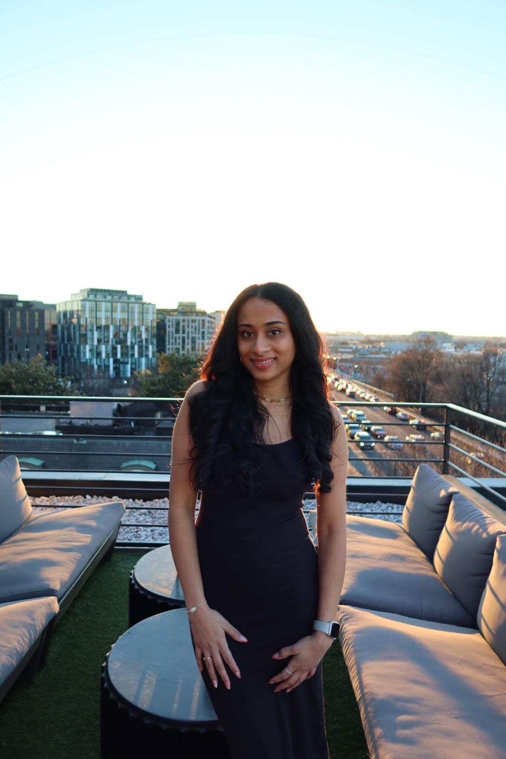 Profile picture of Rushina Patel on rooftop 